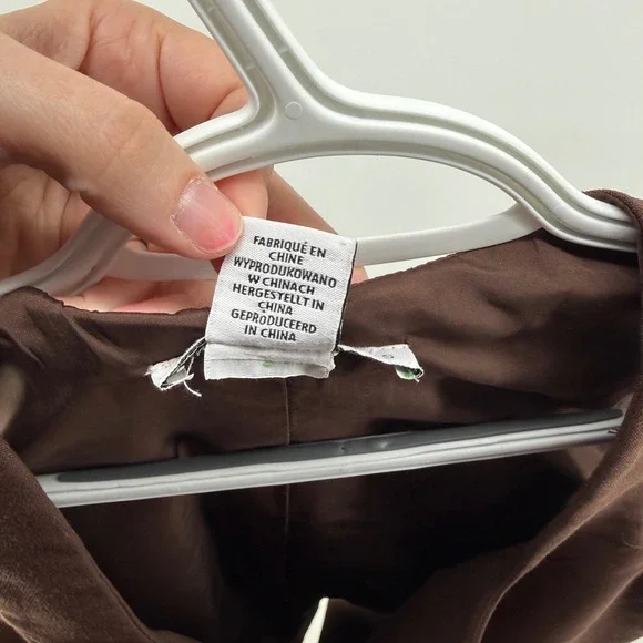 Sincerely Jules Y2K Style Women Brown Tailored Button Front Vest Gold Buttons S - Picture 5 of 6